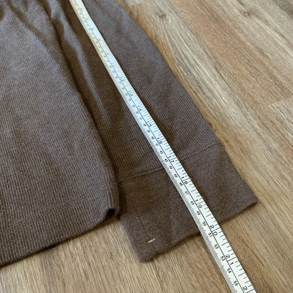 Y2K Banana Republic waffle-knit cotton hoodie in brown - size large mens